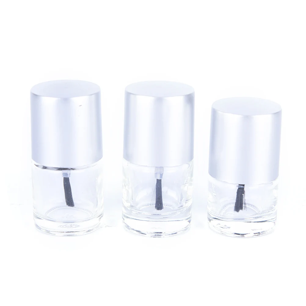 

5/8/10 ML Empty With A Lid Brush Empty Cosmetic Containers Nail Glass Bottles with Brush Transparent Glass Nail Polish Bottle