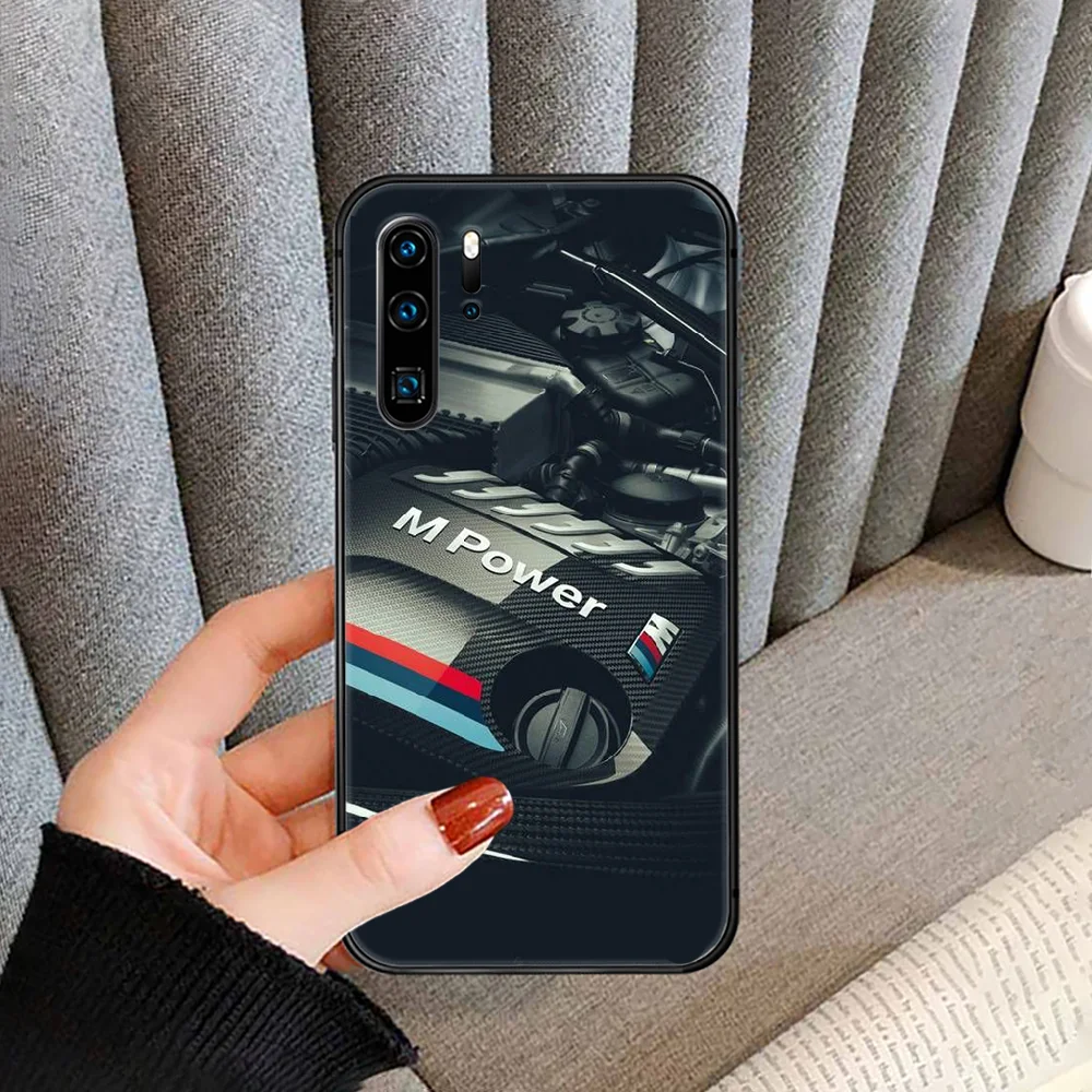 

Sports B car M Sportscar W Phone case cover For Huawei P Mate Smart 10 20 30 40 Lite Z 2019 Pro black black shell painting back