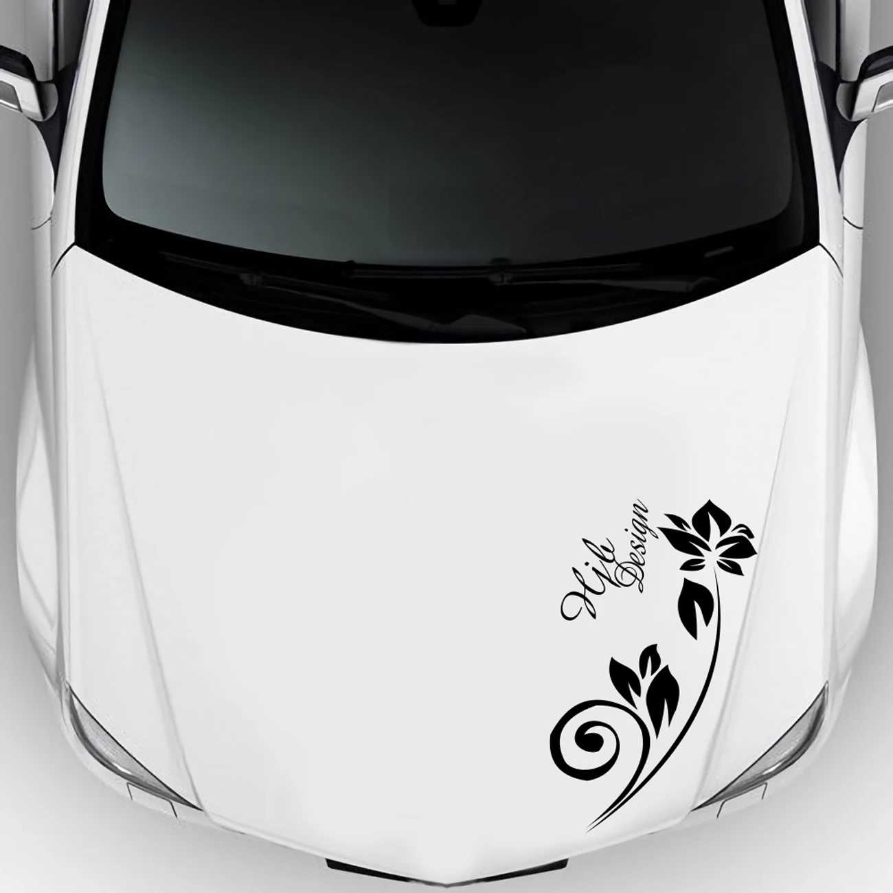 

2Pcs Car Decals Butterflies Love Flowers Graphic Car Body Stickers Vinyl Self-Adhesive Side Strip Decal For Truck SUV