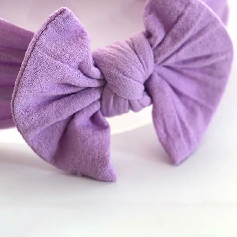 Детский тюрбан для девочек Повязка на голову с бантом и узлом Эластичная резинка