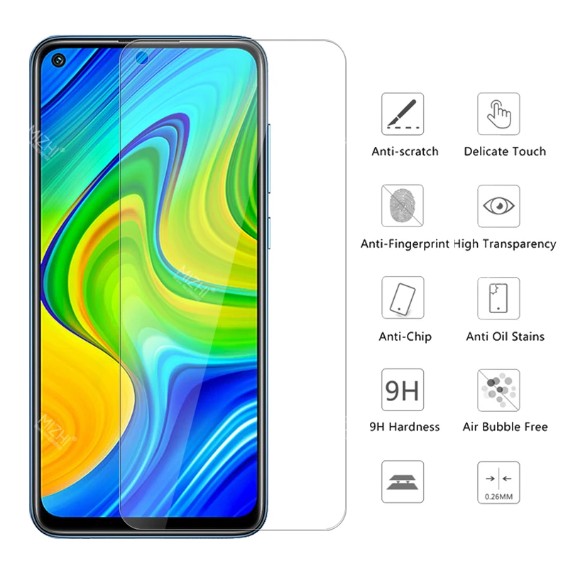 Закаленное стекло для xiaomi 3 шт. защитная пленка экрана redmi note 9 s 8t 7 8 pro max 8a |