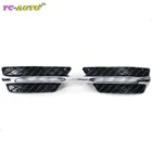 Автомобиль левый и правый передний бампер решетка литые светодиодный Противотуманные фары DRL дневные ходовые огни для Mercedes Benz W204 C-Class 2012 2013 2014