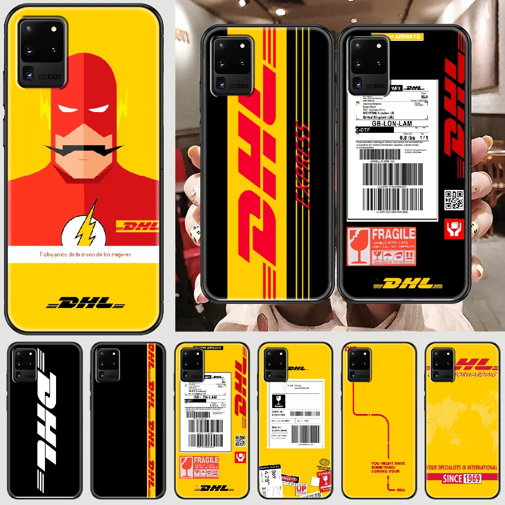 hot dhl express phone case for samsung galaxy note 4 8 9 10 20 s8 s9 s10 s10e s20 plus uitra ultra black painting bumper pretty free global shipping