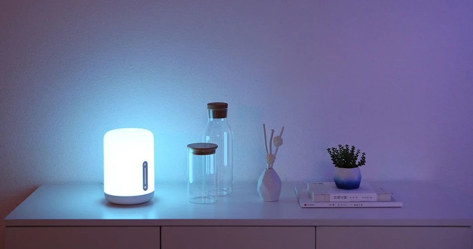 Новая прикроватная лампа xiaomi Mijia 2 Голосовое управление сенсорный переключатель Регулировка приложения цветная светодиодная настольная лампа умный дом xiaomi настольная лампа