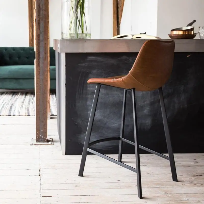 Скандинавская подсветка домашний простой барный стул высокий для отдыха кафе