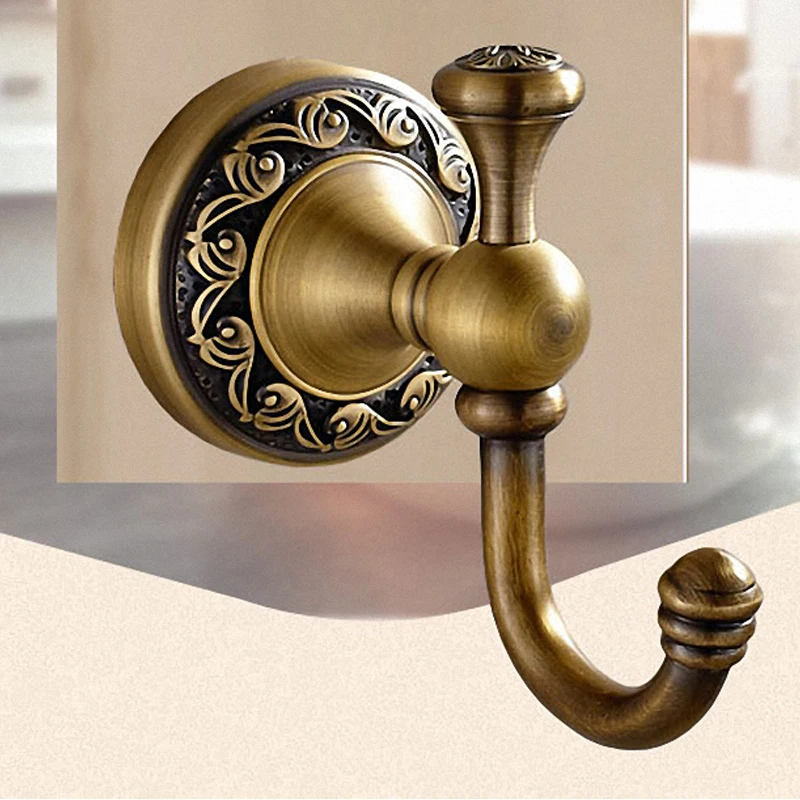 

Brass Collection Carved Paper Holder Bathroom Accessories Antique Bathroom Products wall mounted brass bathroom hardware set