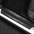 4 шт. автомобиля стикер двери углерода кожи волокно Накладка порога для Mazda 3 6 CX-7 CX-9 CX-3 CX30 аксессуары