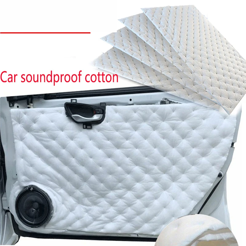 Espuma de algodón amortiguadora de sonido para coche, aislamiento antirruido para Jeep, Audi A6, c6, Citroen C5, C4, Peugeot 308, 206, 307, 407, 207, 208, 508, 106