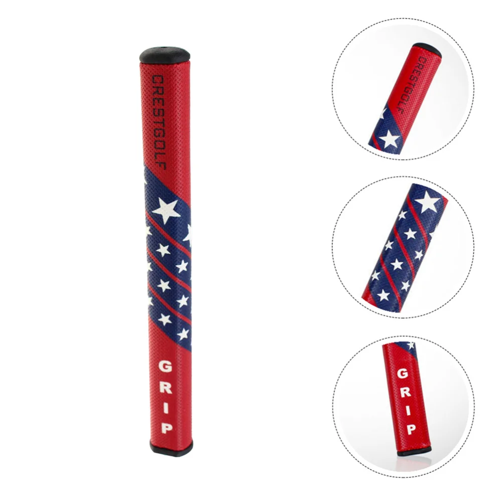 

1pc Club Grip American Star Pattern Club Grip Club Handle Grip (Red)