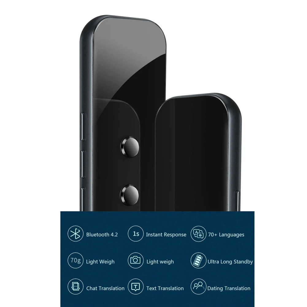Переводчик голосовой 3 в 1 портативный 40 +/70 + языков Bluetooth |