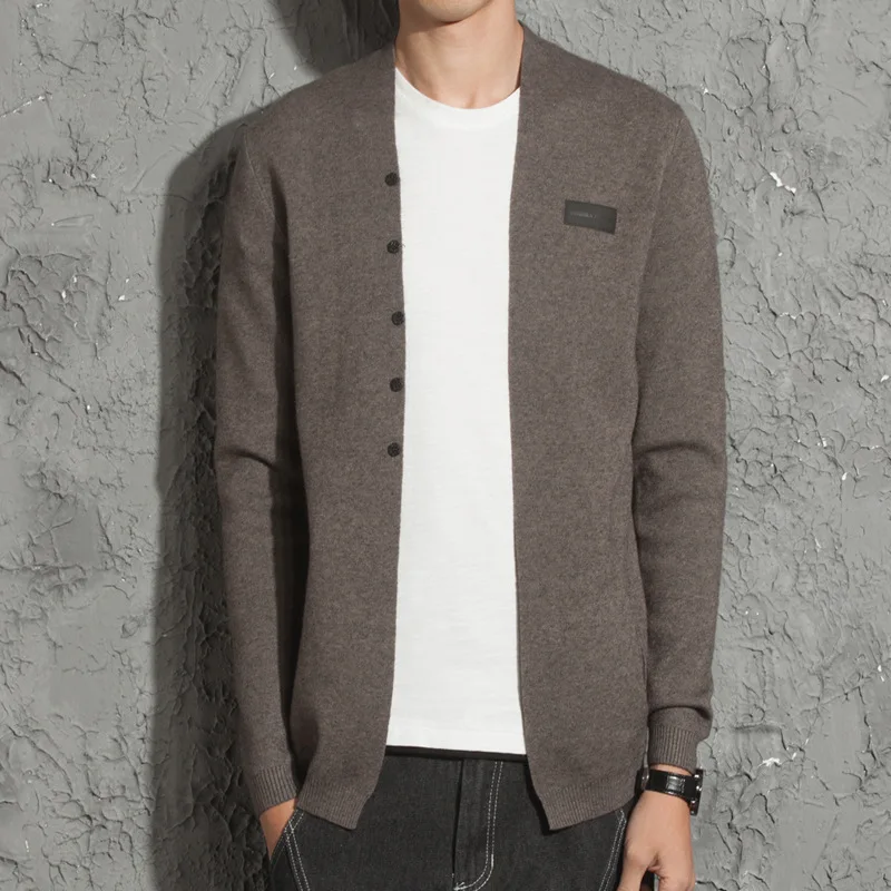 

Mens Sweaters 2021 Spring Autumn New Fashion Men's Slim Sweater Coat Youth Sweater Men's Sweater Cardigan Tide Men's Clothing