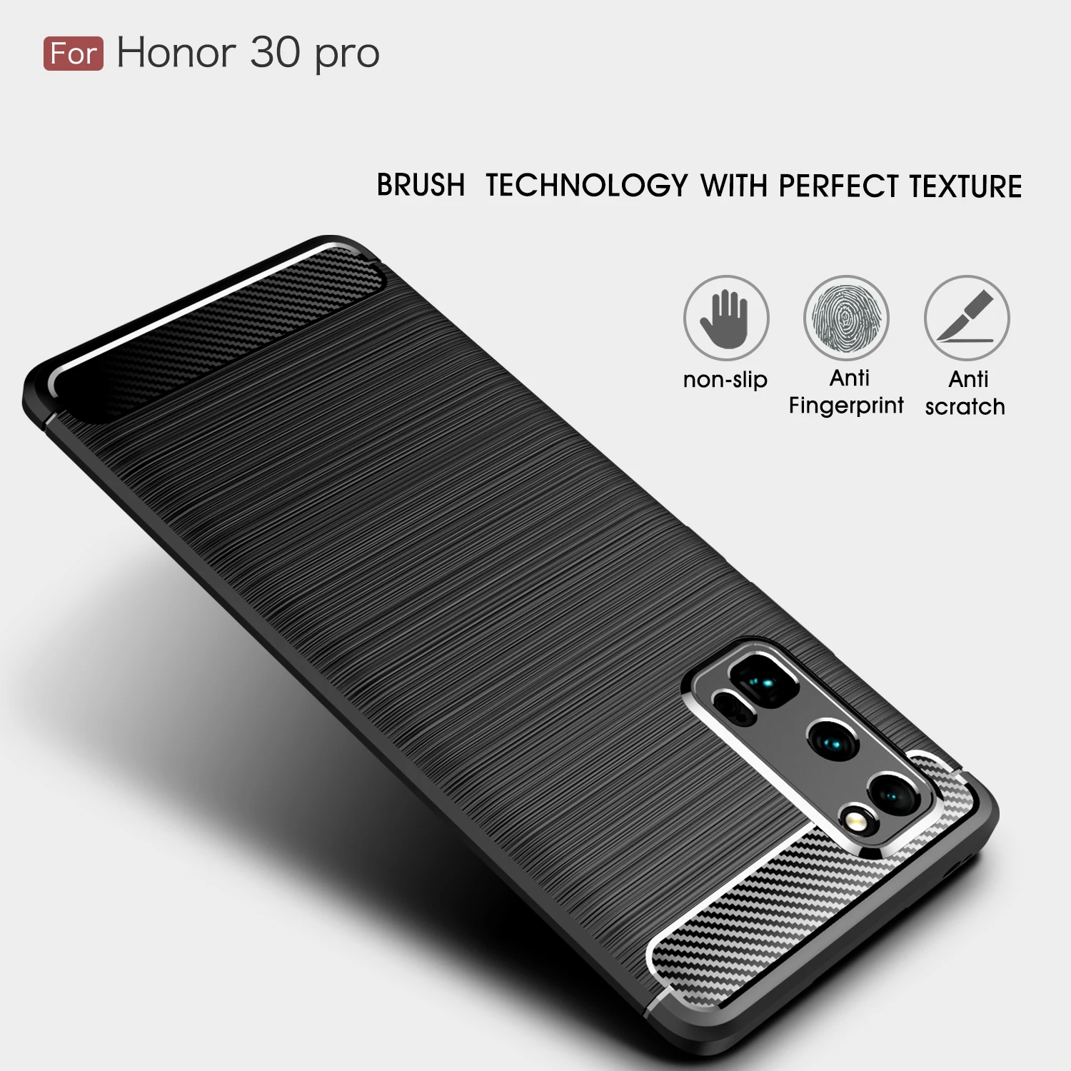 

Phone Case For Huawei Honor 9X Lite X10 30 Pro 30S 9C V30 20 20S 8S 10I 20I 10 Soft Silicone Ultra-thin Carbon Fiber TPU Cover