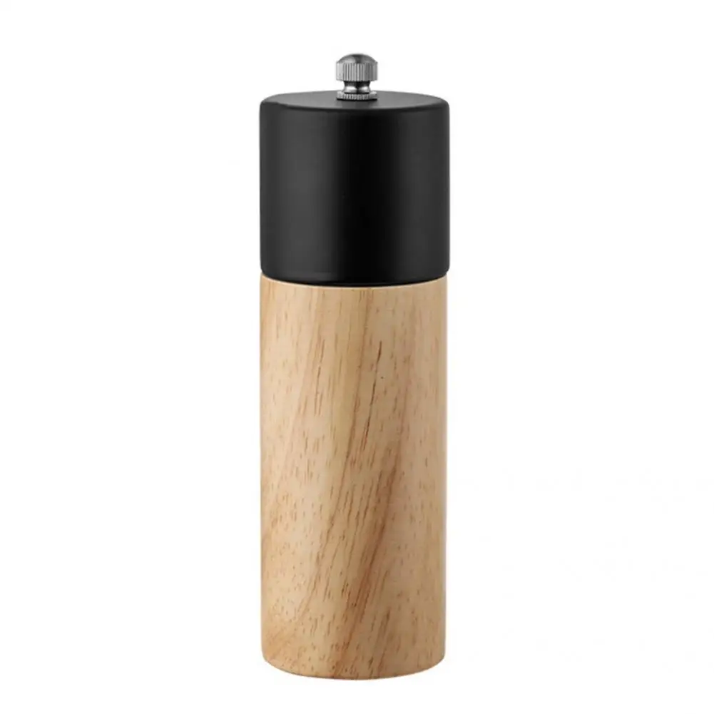 

Natural Rustic Wood Ceramic Natural Pepper Salt Grinder for Restaurant