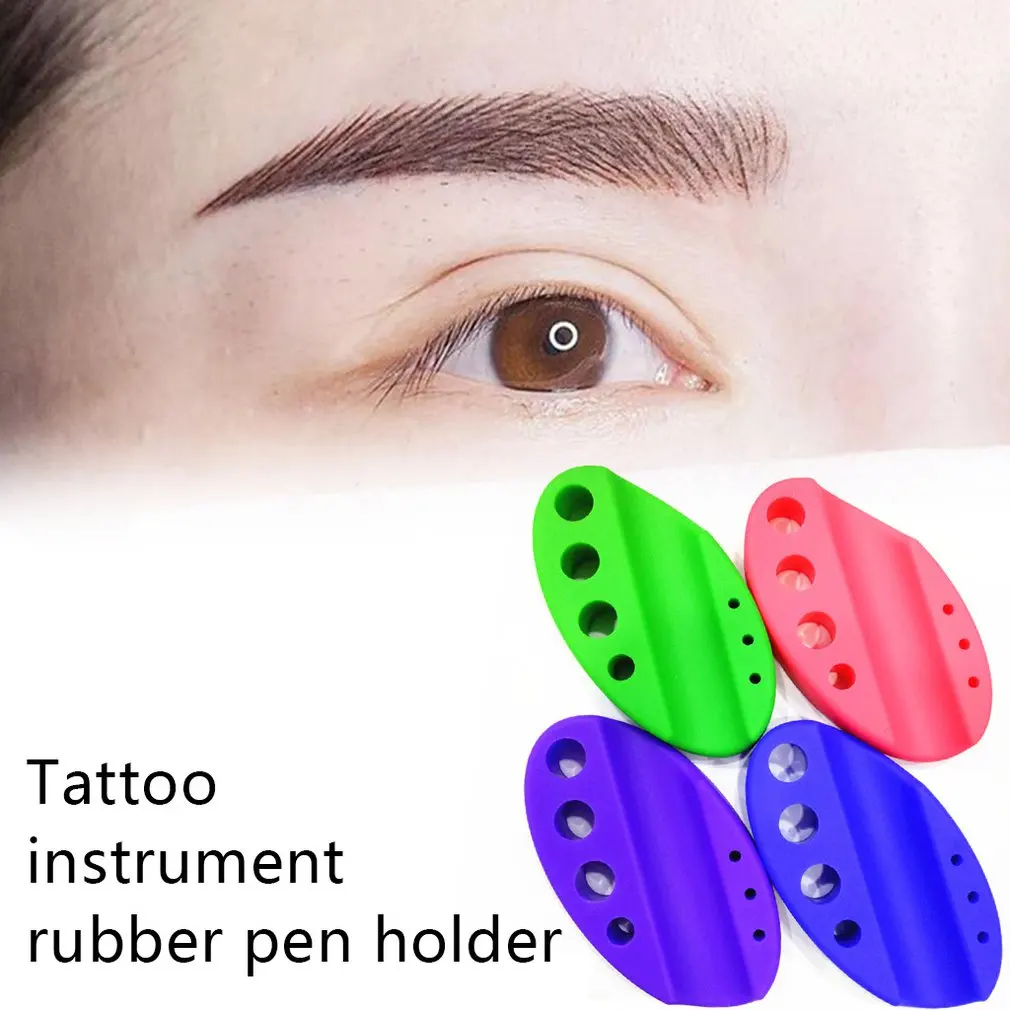 Инструмент для татуажа держатель ручки цветной силиконовая чашка лоток тату