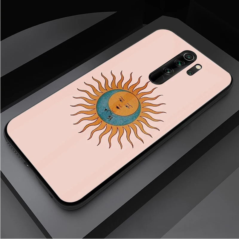 Tangled princess sun moon Tempered Glass Phone Case For Redmi Note 5 6 7 8 9 Pro Note8T Note9S Redmi8 Cover Shell | Мобильные
