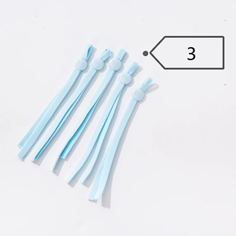 

400Pcs Elastic Band Rope Sewing Webbing Belt Shoelace Clothing Accessories black white Elastic Band 5mm*10cm