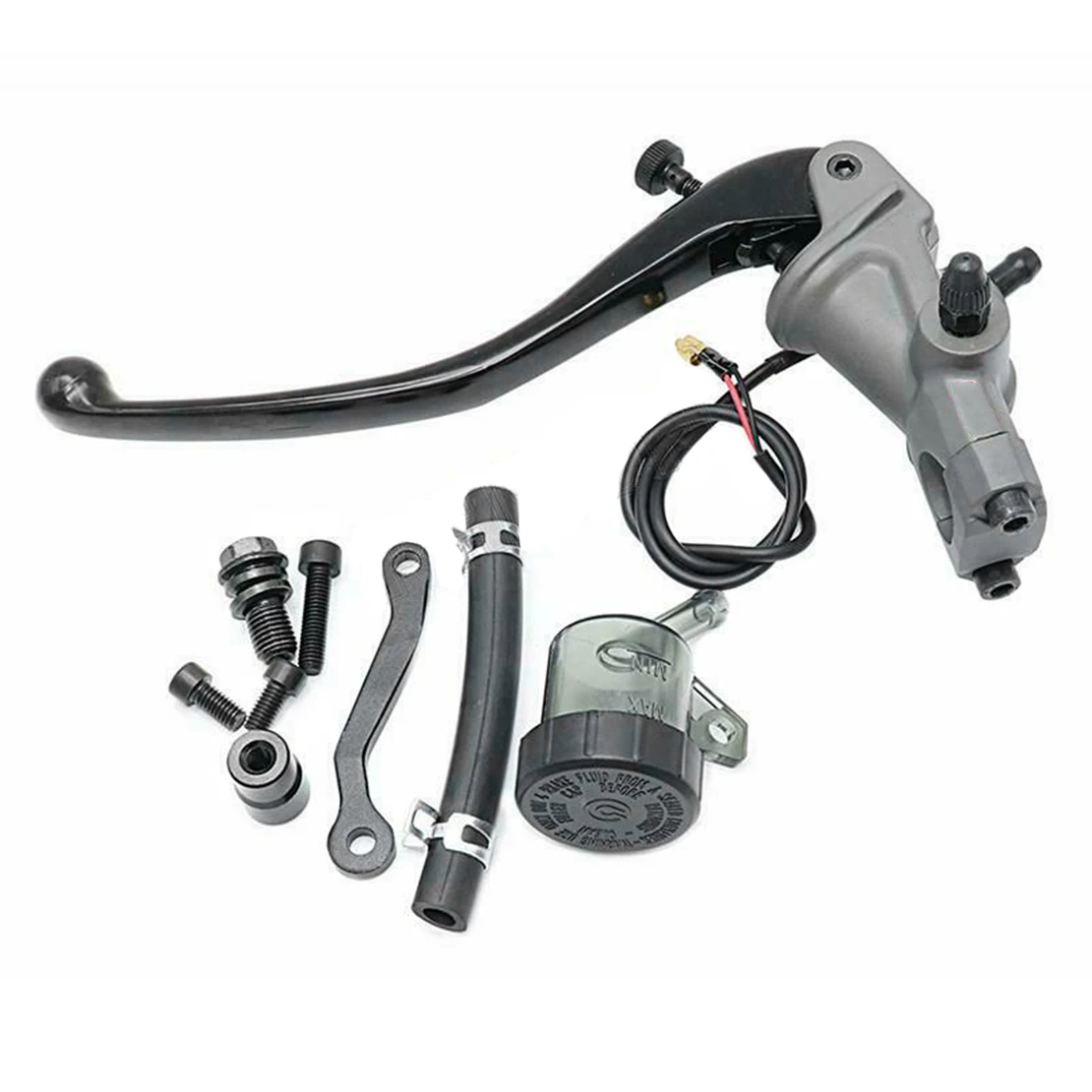 

Universal Gray Aluminum Alloy Left 19RCS Brake Clutch Master Pump Cylinder Accessories Fit for Motorcycle with 22mm Handlebar