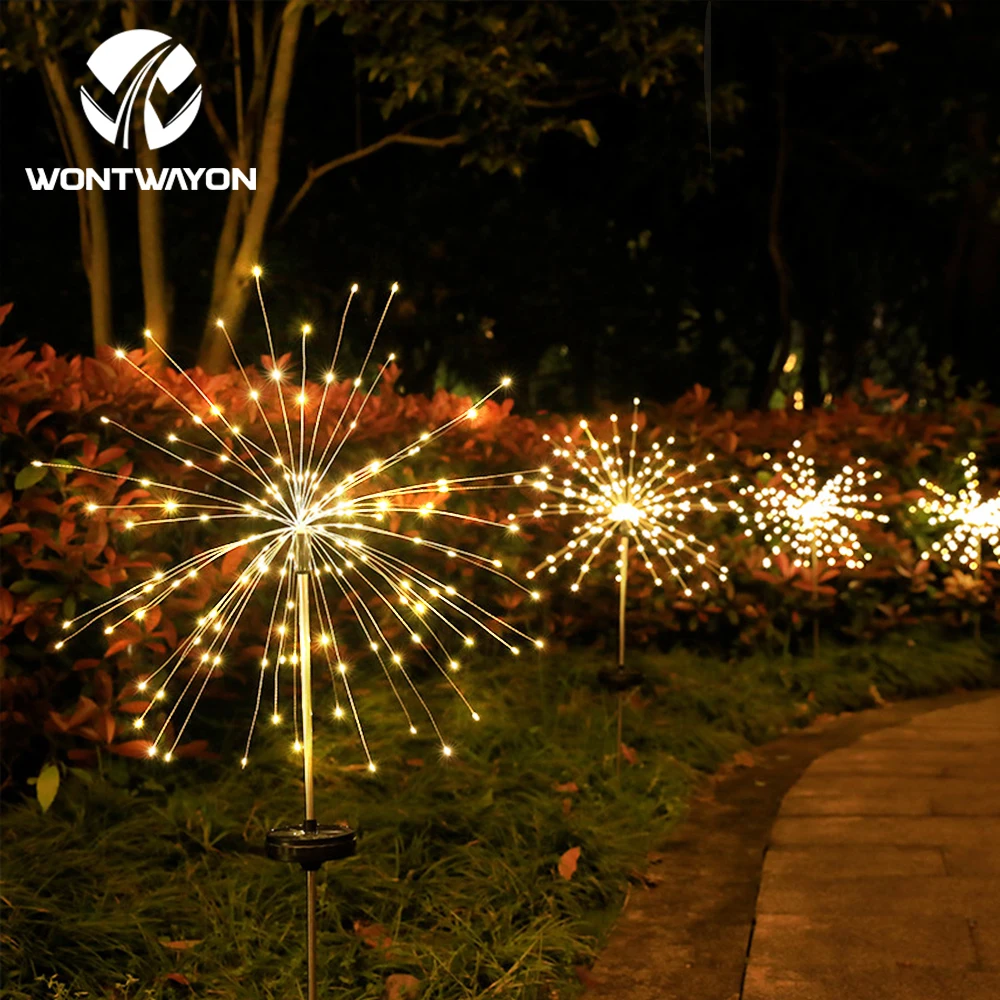 

Solar Firework Light 90/120/150LED Outdoor Lawn Light String Waterproof Outdoor Lighting Landscape Garden Holiday Wedding Light