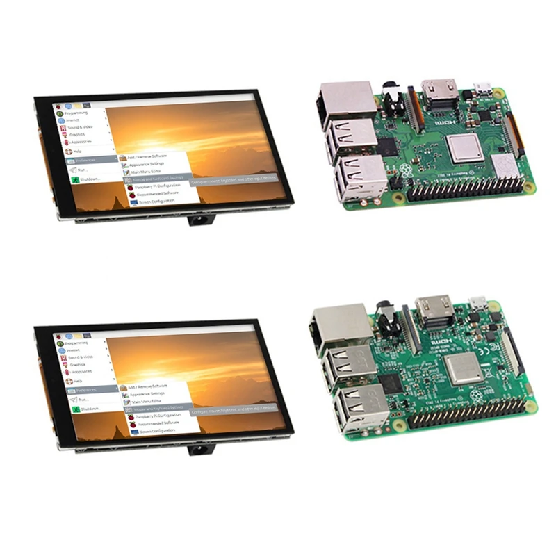 

4 Inch Press Screen Voor Raspberry Pi 4B/3B +/3B 125Mhz Spi Lcd Display Voor Raspbian/Ubuntu/Kali/Retropie