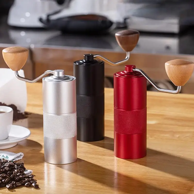 売却 高品質アルミ手動コーヒーグラインダーコーヒーグラインダーコーヒーミラーアルミ手クランキングコーヒー豆グラインダー