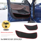 Защитный коврик для дверей, аксессуары для защиты, ковер для дверей автомобиля, Противоударная накладка, наклейка для BMW X3 G01 2018-2021