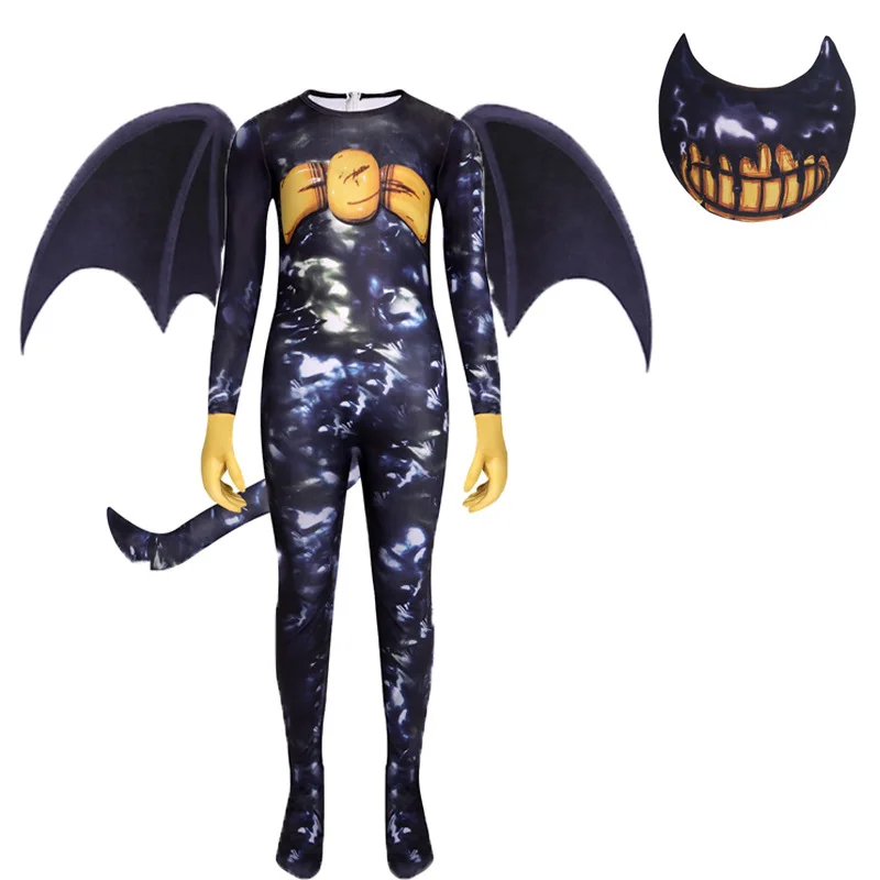 Детские костюмы на Хэллоуин аниме гимнастические чернильные машины косплей боди