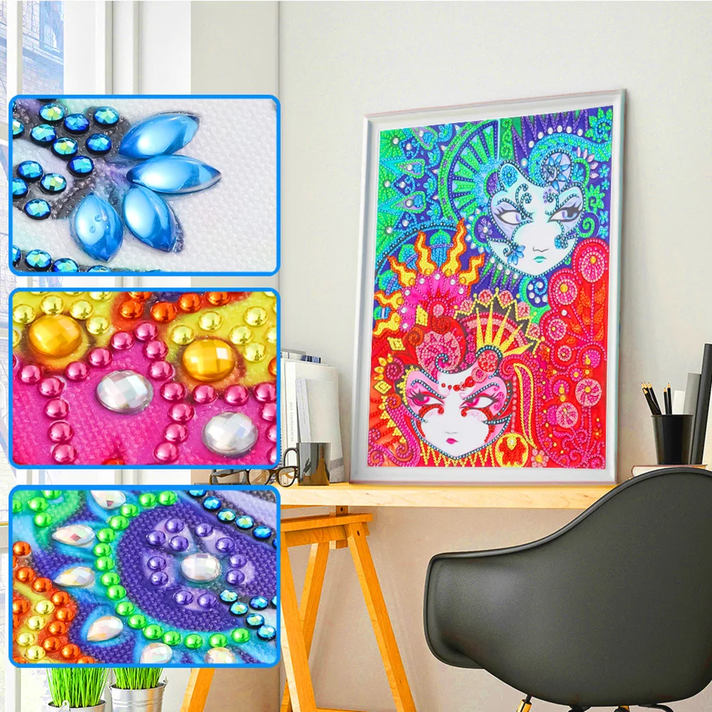 Набор для алмазной живописи набор рисования с блестками 5D частичной особой формы