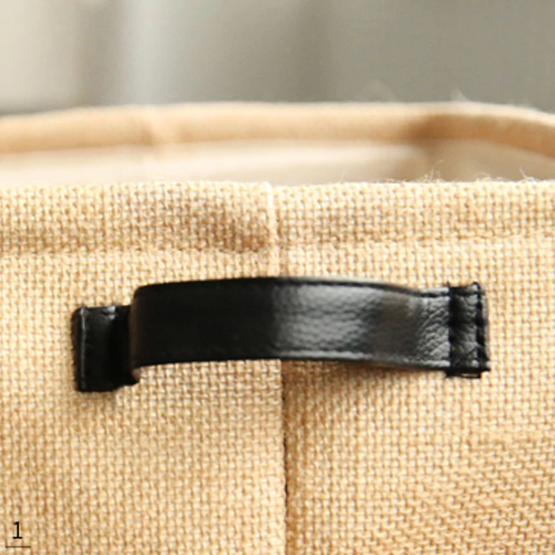 Складная Ретро хлопковая льняная квадратная коробка для хранения одежды носок