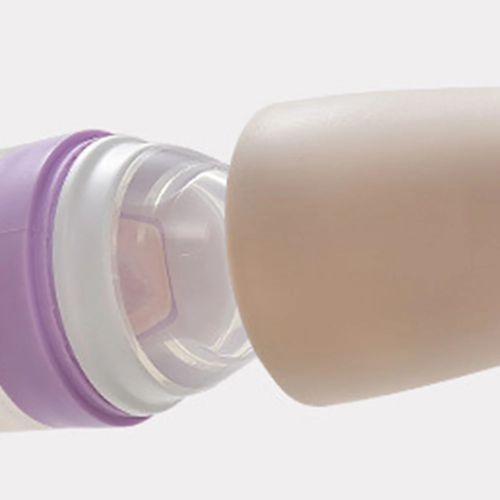 

Extrusion Type Silica Gel fruit Puree Spoon Bottle&Baby Rice Paste Spoon Bottle&Food Tableware for Infant Rice Powder Feeding