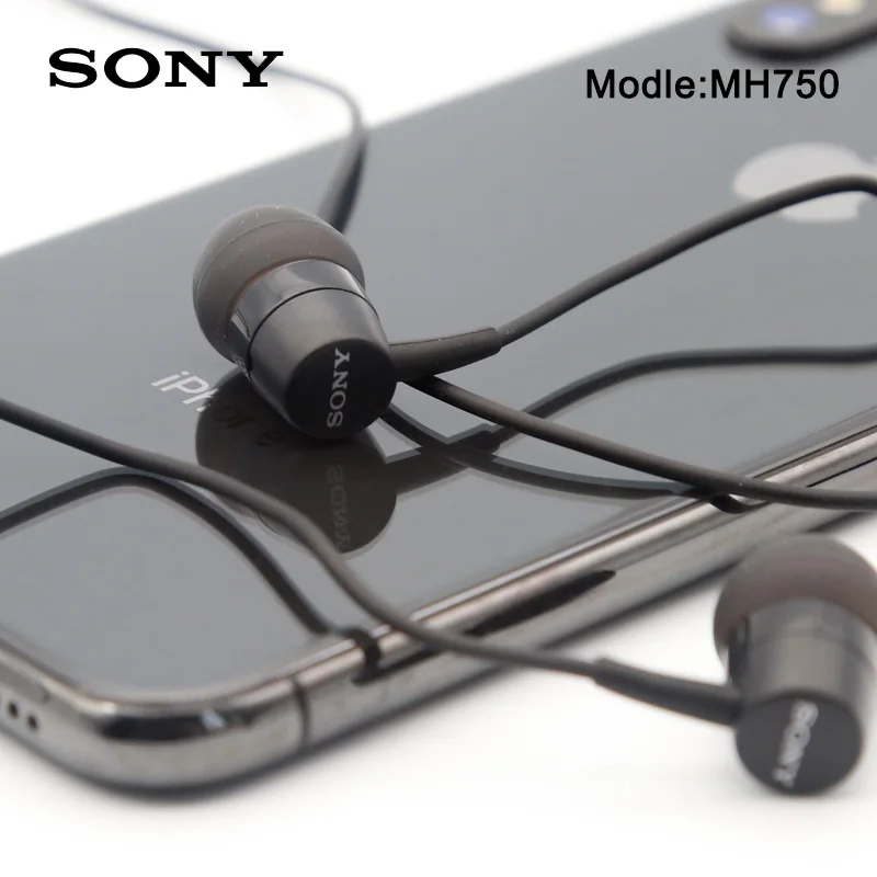 Оригинальные наушники вкладыши sony MH750 сабвуфер серии xperia для Z tablet shock Tech