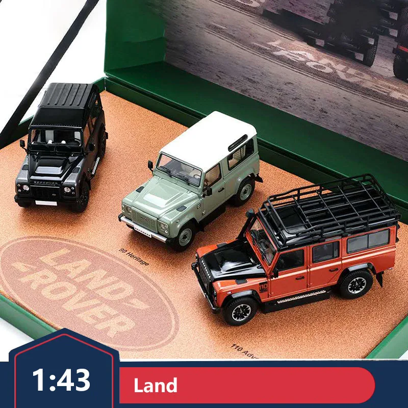 

AR Land Rover набор 1:43 реалистичный Land Rover Defender праздничная серия набор из трех автомобилей модель автомобиля игрушка для взрослых