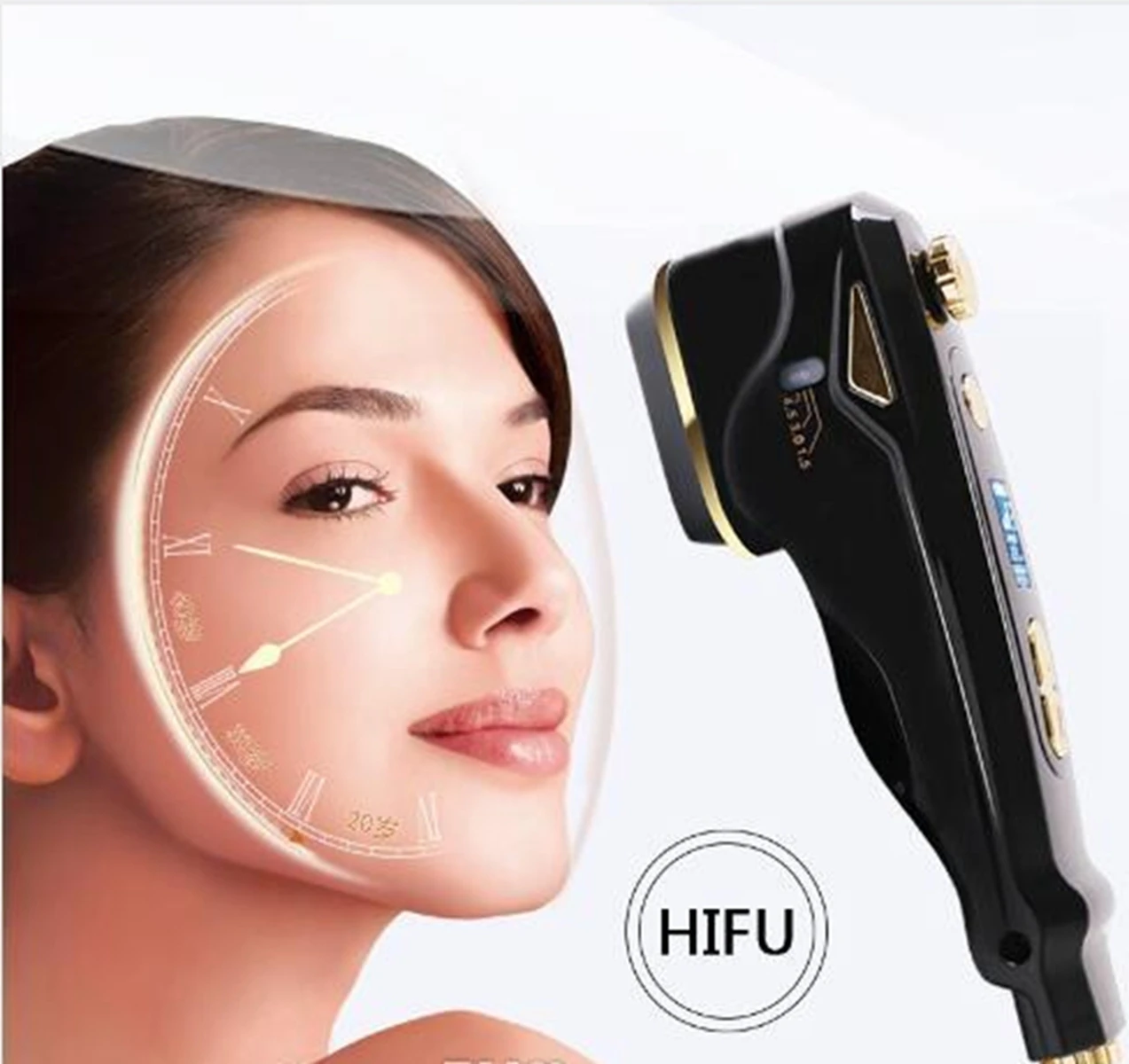 Profesyonel Mini HIFU yüz gençleştirme Anti-Aging/kırışıklık güzellik makinesi ultrasonik cilt bakımı SPA salonu ev kullanımı kadınlar için