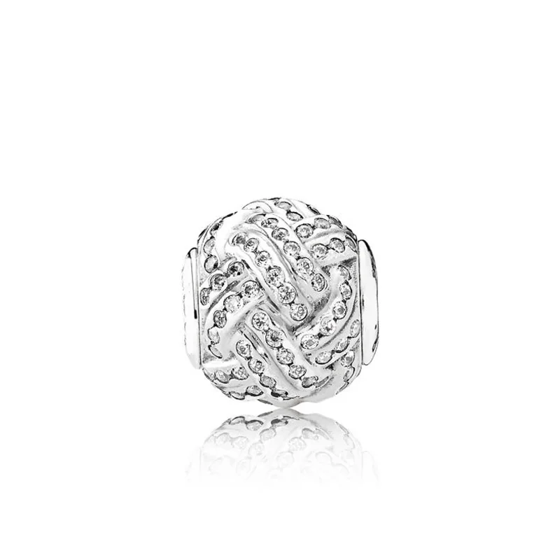 Дружба с кубическим цирконием Хрустальные Бусины Fit Pandora Essence коллекция браслет 925 пробы серебро Шарм ювелирные изделия