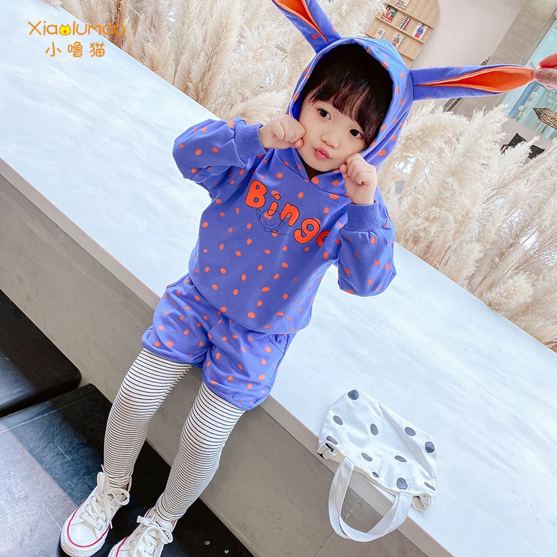 

Hoodies for girls Rabbit Hoodies Children's clothing sports sweatshirts 2020 autumn Long Sleeve Tops wholesale clothing