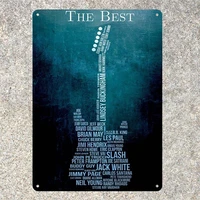 the best guitarists decorative wall stickers metal tin signs signs plaques