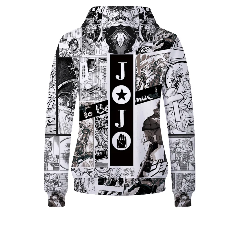 

Hip Hop 3D Hoodie Men/Women Anime JOJO's Bizarre Adventure Tide Brand Hoodie Sweatshirt Fashion Harajuku Jacket Coat Clothes