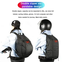 motorcycle travel luggage bags 20 28l expandable backpack helmet large capacity waterproof laptop motorcycle bag for riding