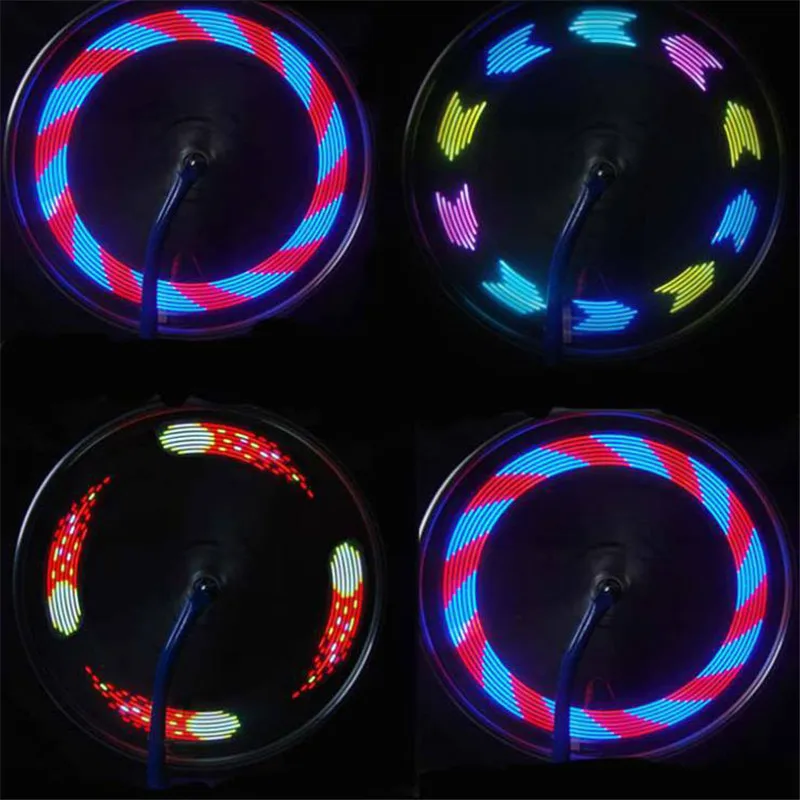 Велосипедный спицевый светильник двухсторонний 14 светодиодов мотоциклетный