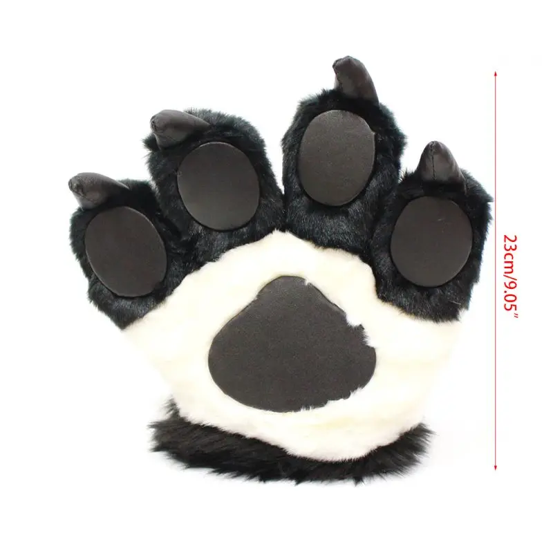 

Plush Kids Panda Party Costume Set Performance Props Cute Headband Paws for Cosplay Party