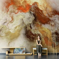 beibehang custom 3d wallpaper mural nordic abstract auspicious clouds art oil painting wallpaper living room tv background