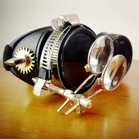 vazrobe steampunk goggles men cosplay glasses male women vintage halloween party hip hop shows