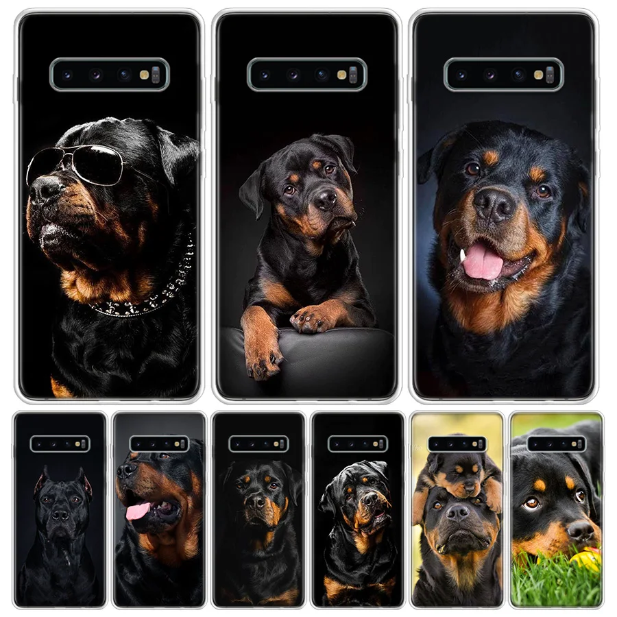 Милый чехол для телефона с изображением ротвейлера Samsung Galaxy A50 A70 A30S A51 A71 A10 A20E A40 A90