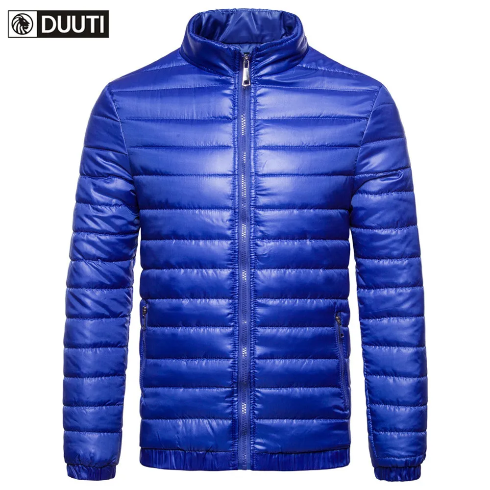 Мужской короткий пуховик с воротником стойкой ультра легкий Повседневный Белый