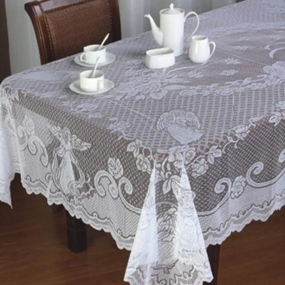 GloryStar Рождество Ангел кружево белая Банкетная скатерть деревенские украшения