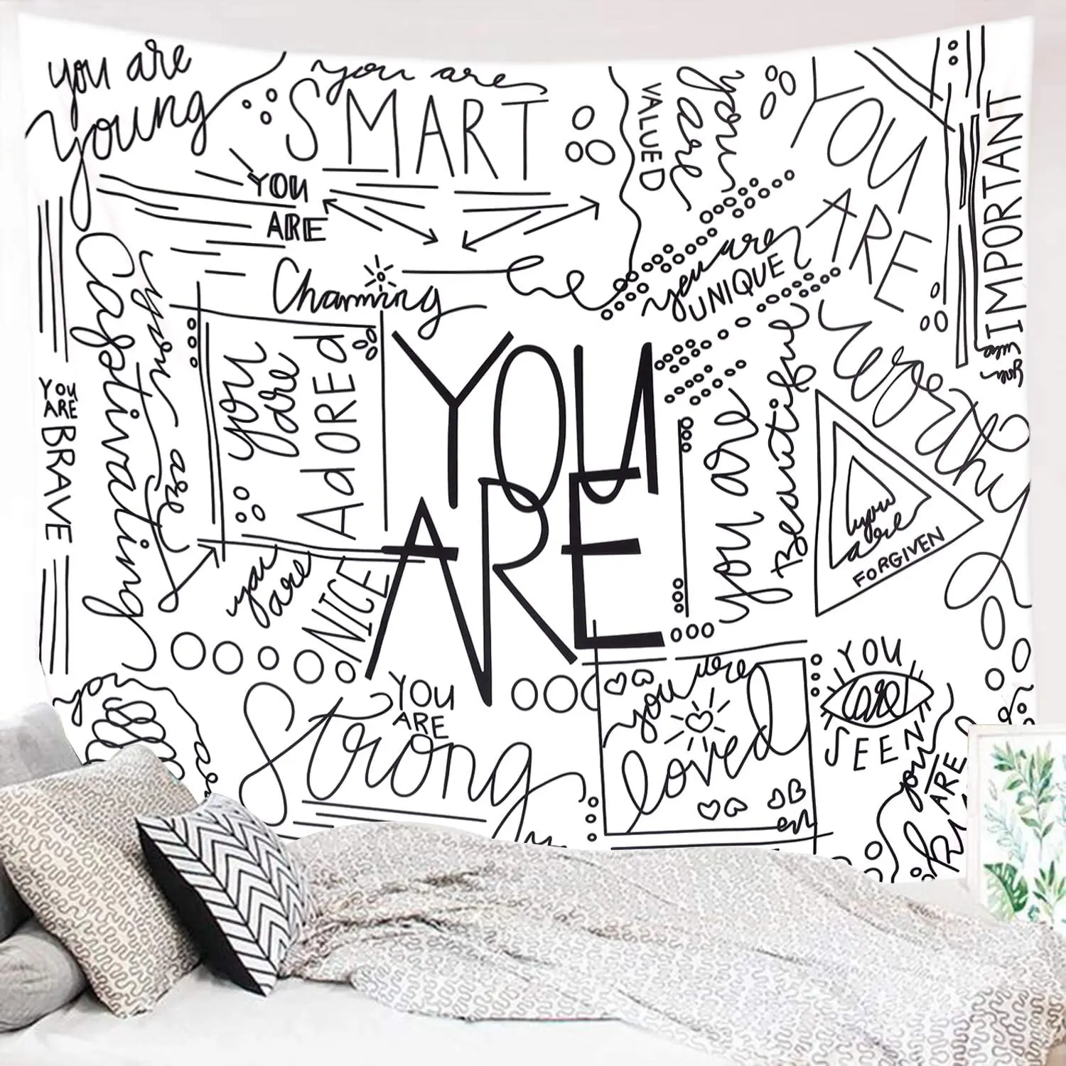 

Настенный гобелен с надписью «You Are»