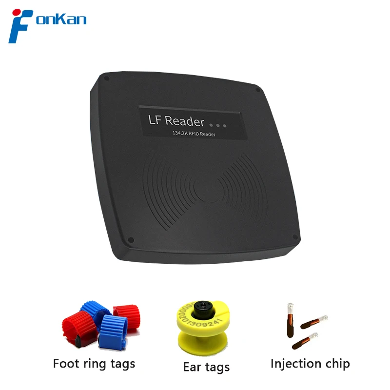 Считыватель чипов Fonkan RFID LF для домашних животных 134 2 кГц считыватель ушных бирок