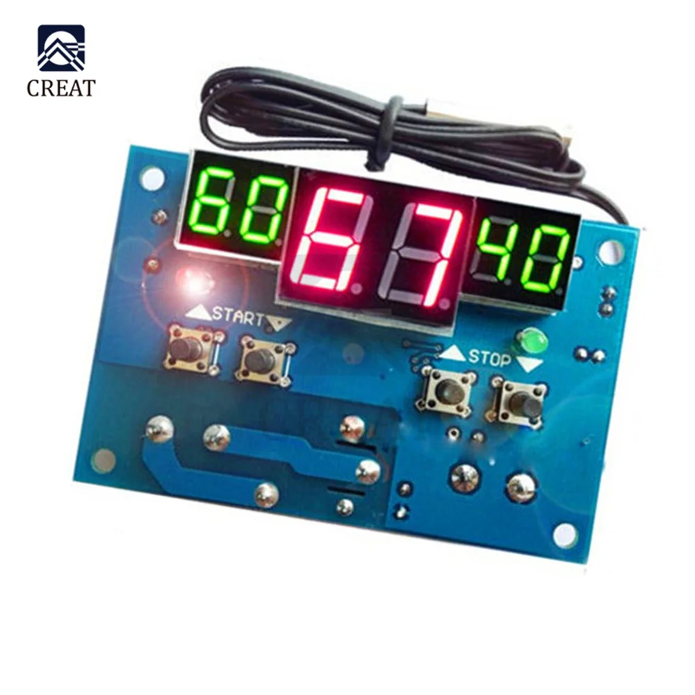 Интеллектуальный модуль термостата W1401 с цифровым светодиодным дисплеем