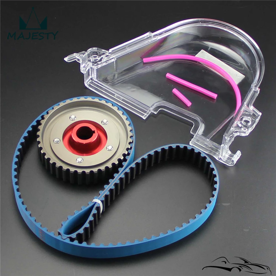 Прозрачная крышка шестерни + ремень ГРМ кулачковый шкив для H * onda C ivic D15 D16C 96 00|pulley