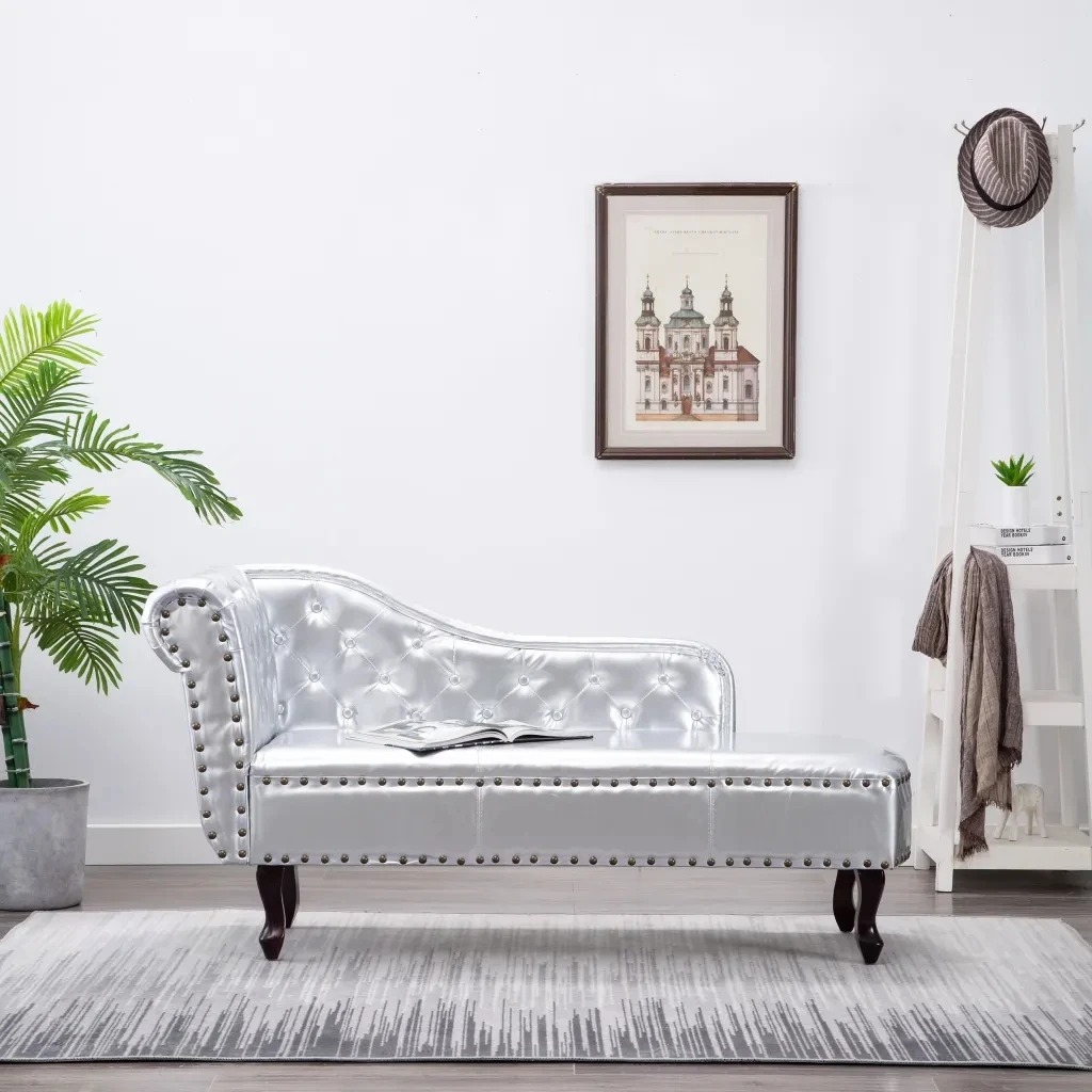 Роскошный Серебристый стул для дома мебель гостиной удобный мягкий диван из