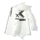 Куртка-бомбер мужская весенне-осенняя, повседневная, уличная, с капюшоном